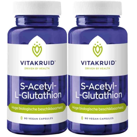 Gratis Verzending: 2x Vitakruid S-Acetyl-L-Glutathion 90 vegacapsules