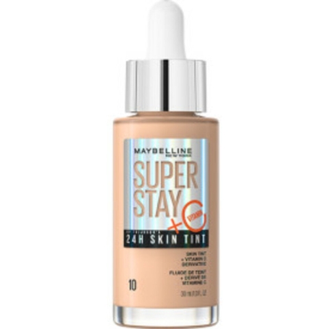 2x Maybelline SuperStay 24H Skin Tint Foundation 10 30 ml