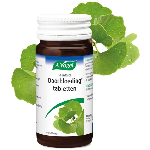 Gratis Verzending: 2x A.Vogel Geriaforce Doorbloeding 200 tabletten