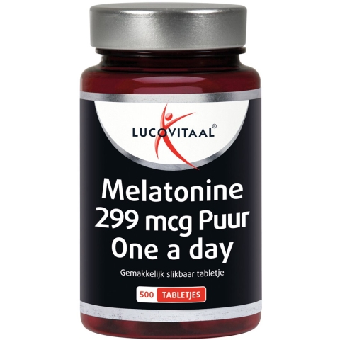 Gratis Verzending: 3x Lucovitaal Melatonine Puur 0.299mg 500 tabletten