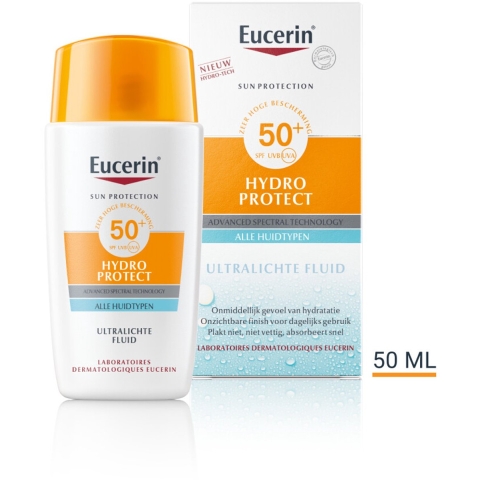 2x Eucerin Sun Hydro Protect Ultralichte Fluid SPF 50+ 50 ml