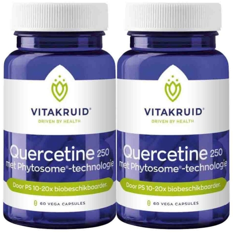 Gratis Verzending: 2x Vitakruid Quercetine 250 60 capsules