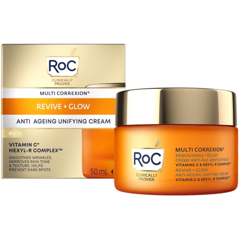 3x RoC Multi Correxion Revive + Glow Unifying Anti-Aging Crème 50 ml
