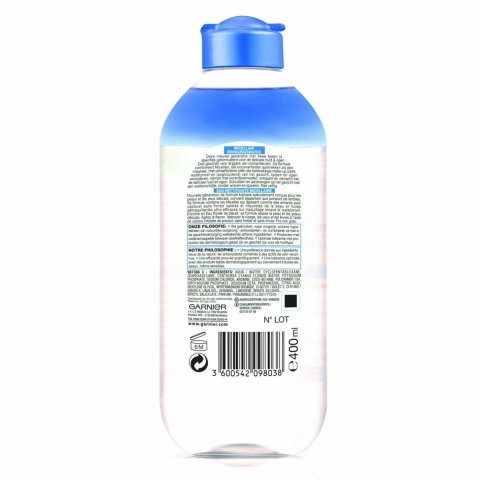 3x Garnier SkinActive Micellair Reinigingswater voor Delicate Huid en Ogen 400 ml