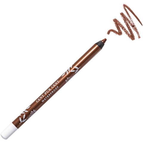 Cent Pur Cent Waterproof Eye Pencil Brun 0.8 ml