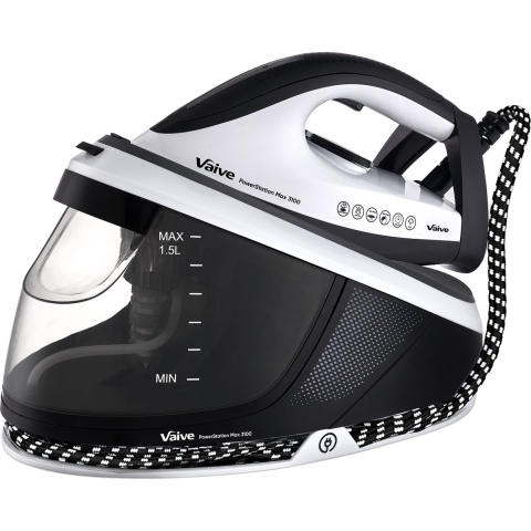 VAIVE PowerStation Max 3100 - Stoomstrijkijzer - 3100W 1,5L Watertank - Zwart/Wit