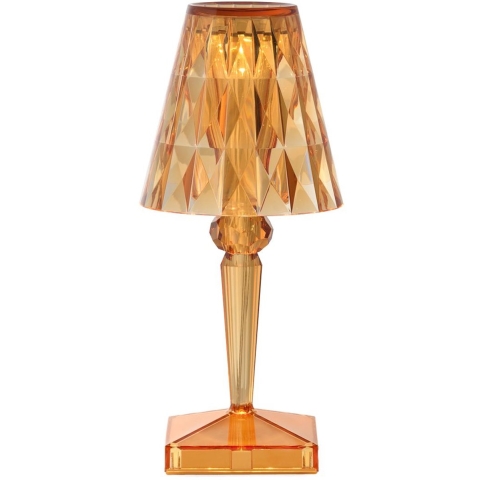 Kartell - Battery Portable Taffellamp IP54 Pastel Oranje