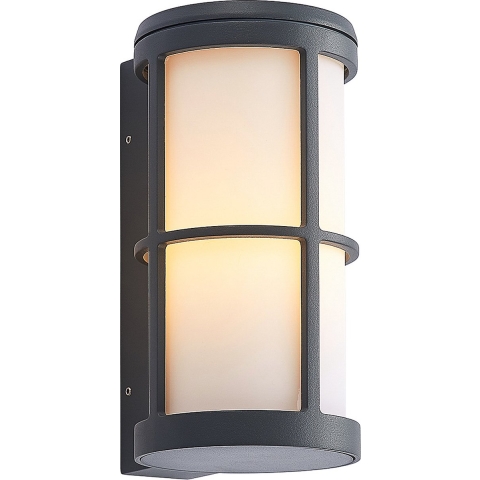 Lucande - Kelini BuitenWandlamp Dark Grey