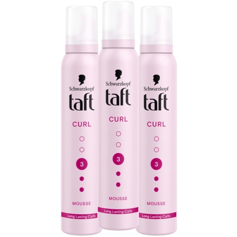 3x Taft Styling Mousse Curl 200 ml