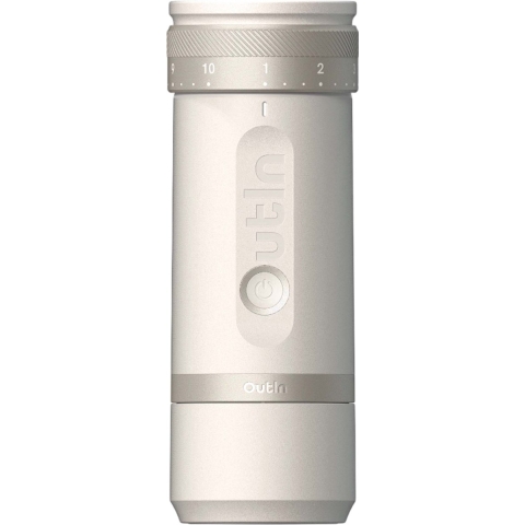 OutIn Fino Sandstone White Draagbare elektrische koffiemolen - Wit