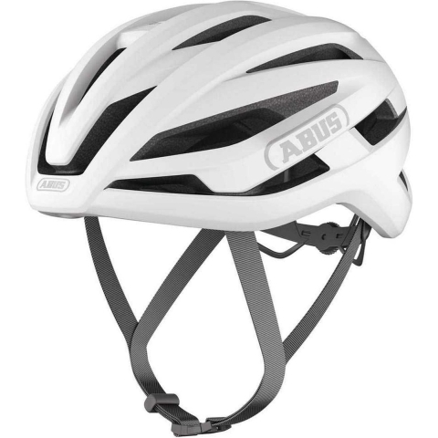 Abus StormChaser Ace - Racehelm - In-mold constructie en ponytail compatible - Polar White