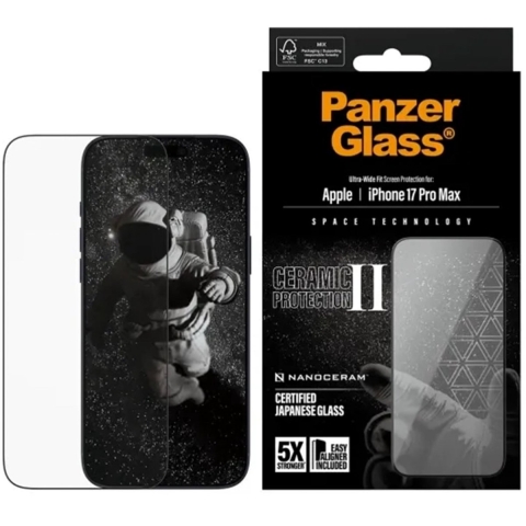 PanzerGlass PG33872 Screenprotector (glas) Apple iPhone 17 Pro Max 1 stuk(s)