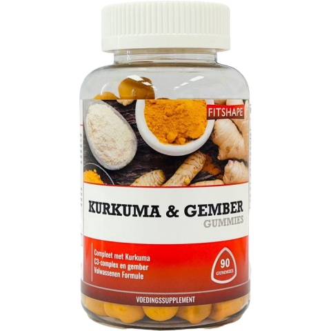 Fitshape Kurkuma & Gember Gummies