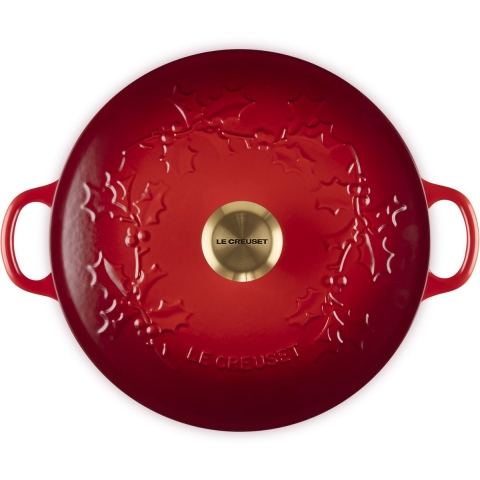 Le Creuset - Marmite Holly Kersenrood 26 cm 4,1 L