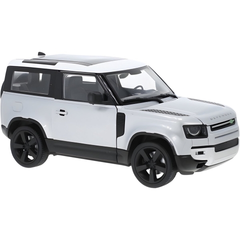 Welly Modelauto / speelgoedauto - Land Rover Defender 2020 - zilver - 8 x 8 x 18 cm - schaalmodel -