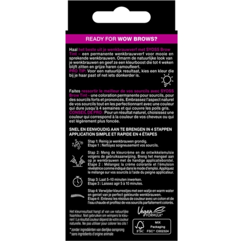 3x Syoss Browtint Light Brown