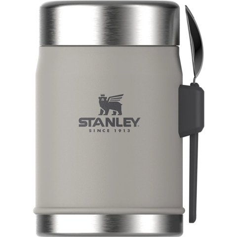 Thermosfles voor voedsel met spork Stanley Classic Legendary Ash, 0.4 l