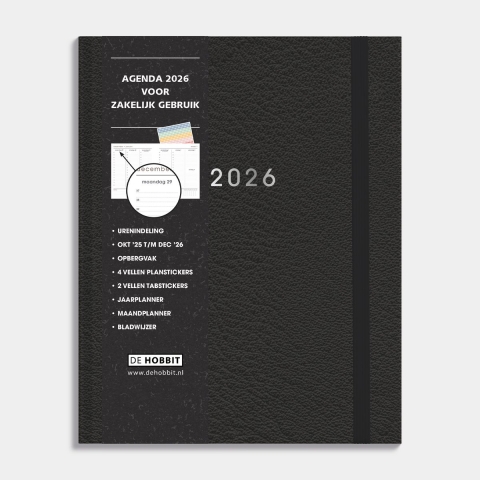Afsprakenagenda 2026 A5+ Lederlook