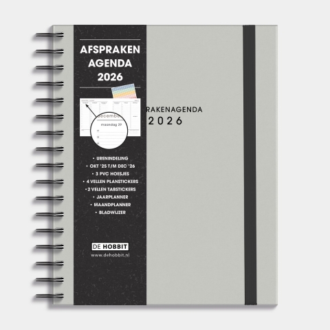 Afsprakenagenda 2026 A5+ Washed Craft