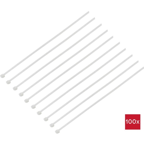 TRU COMPONENTS TC-BT-650-12.4-N Kabelbinder 650 mm 12.4 mm Natuur Chemische bestendigheid 100 stuk(s)