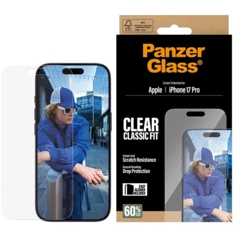 PanzerGlass PG55915 Screenprotector (glas) Apple Apple iPhone 17 Pro 1 stuk(s) Krasvast
