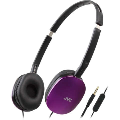 JVC HA-S160M-VU On Ear headset Kabel Stereo Violet Vouwbaar, Headset HiFi