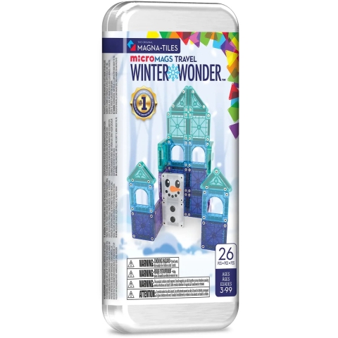 Magna-Tiles MicroMAGS Reisset Winter Wonder 26 stuks