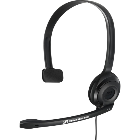 Sennheiser PC 2 Chat On Ear headset Kabel Zwart Noise Cancelling Computer