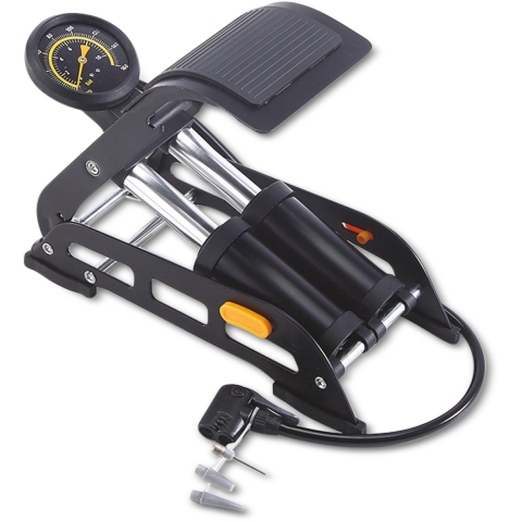 IWH Voetpomp 10 bar Analoge Manometer, 2 cilinders