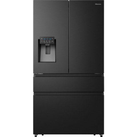 Hisense RF728N4SBFE - Amerikaanse koelkast - IJs&Water dispenser No Frost - Zwart