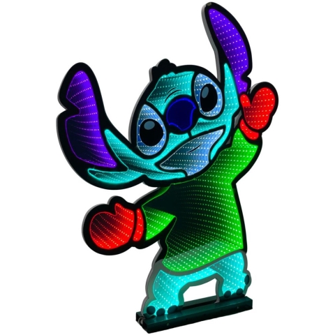 Verlichting decoratie spiegeleffect dansende Stitch 60 cm Disney - Disney