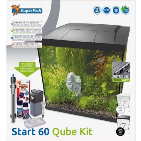 Start 60 qube kit zwart SuperFish - Superfish