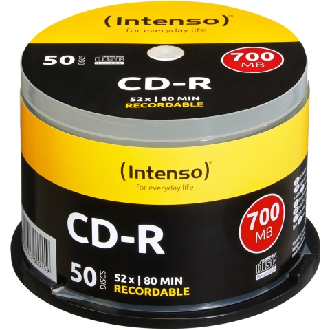 Intenso 1001125 CD-R 80 disc 700 MB 50 stuk(s) Spindel