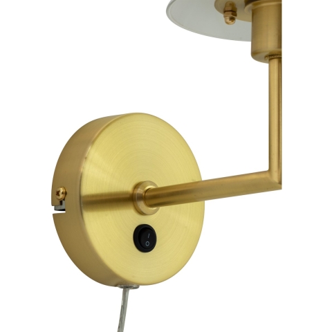 Dyberg Larsen - DL20 Wandlamp Opal/Brass DybergLarsen