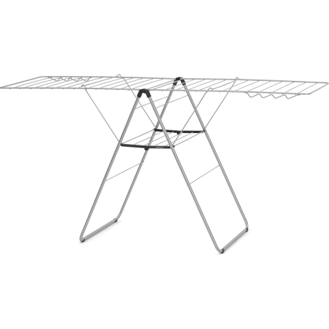 Brabantia HangOn Droogrek - Inklapbaar 25m - 8 haken - Metallic Grey