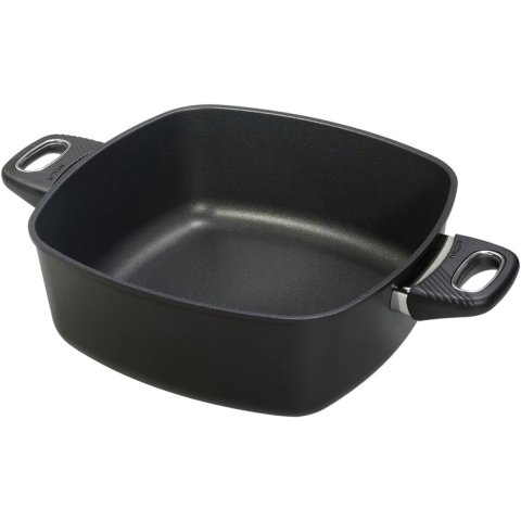 Gundel - Gietijzeren vierkante pan - 28 x 28 cm - ovenvast tot 260°C - zwart