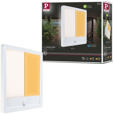 Paulmann 94707 Lamina PIR 2200K eck. Weiß LED-plafondlamp LED 14 W Wit