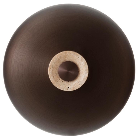 Audo Copenhagen - Reverse LED wandlamp, brons, Ø 24 cm