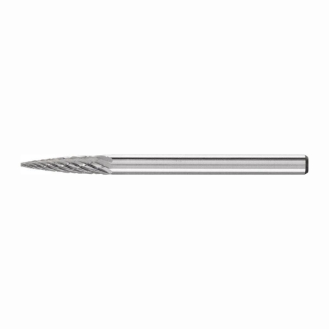PFERD TOOLS 21222683 Freesstift Hardmetaal Spitsboog Lengte 43 mm Afmeting, Ø 3 mm Werklengte 13 mm Schachtdiameter 3 mm 1 stuks