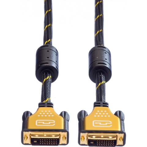ROLINE GOLD Monitorkabel DVI, M-M, (24+1) dual link, 10 m