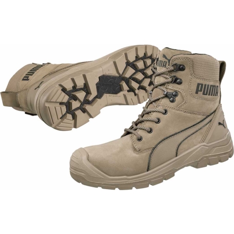 PUMA Conquest STONE HIGH S3 CI HI HRO SRC 630740801000046 Hoge veiligheidsschoenen S3 Schoenmaat (EU): 46 Stone 1 paar