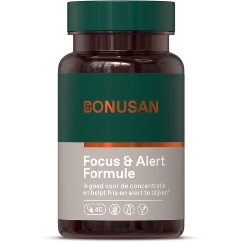 Gratis Verzending: Bonusan Focus en Alert Formule 40 capsules