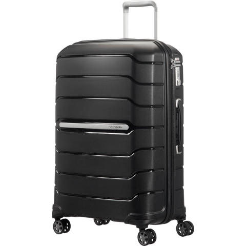 Samsonite Flux - Reiskoffer 68/25 Uitbreidbaar - Hardcase met TSA-slot - Zwart