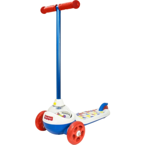 Fisher Price Popping Scooter - Step - Brede step met anti-slip platform - Multicolor