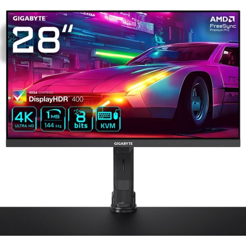 GIGABYTE M28U Arm Edition computer monitor 71,1 cm (28") 3840 x 2160 Pixels 4K Ultra HD LED Zwart