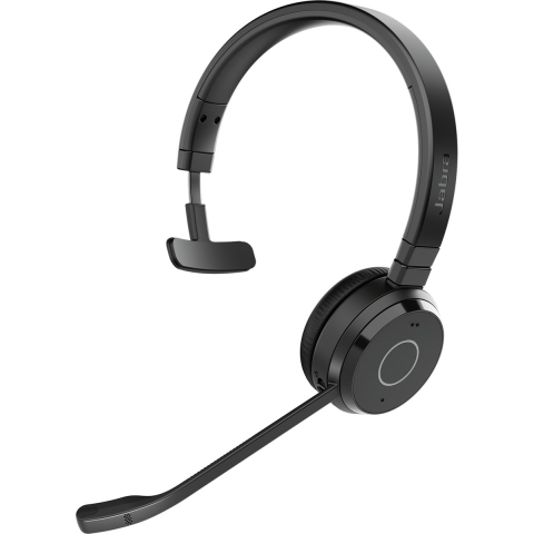 Jabra Evolve 65 TE Headset Bedraad en draadloos Hoofdband Kantoor/callcenter USB Type-A Bluetooth Zwart