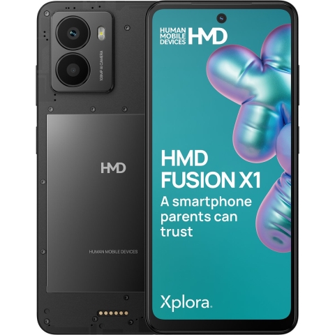 HMD FUSION X1 DS TA-1672 6/128 FLASHY 16,7 cm (6.56") 202,5 g Zwart Cameratelefoon