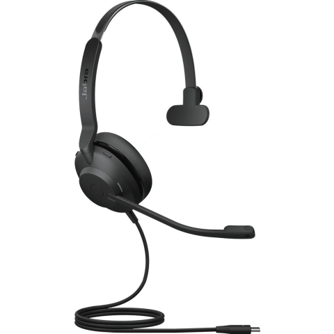 Jabra Evolve2 30 UC | Mono Bedraade On-Ear Headset USB-C | Zwart