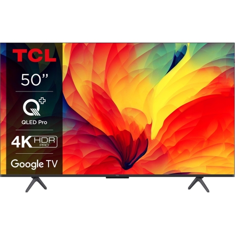 TCL 50QLED780 | 50''Ultra HD 4K | QLED Smart TV | Wifi&Google TV | Quantum Dot Kleursaturatie | HDR10 | 60Hz
