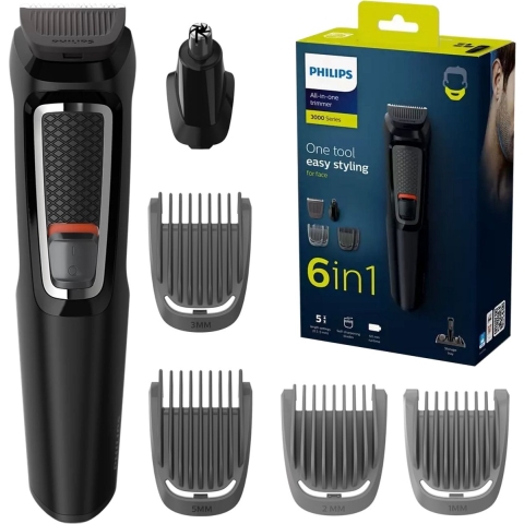 Philips MULTIGROOM Series 3000 MG3711/15 scheer-, knip- en trimapparaat Zwart Nikkel-Metaalhydride (NiMH)